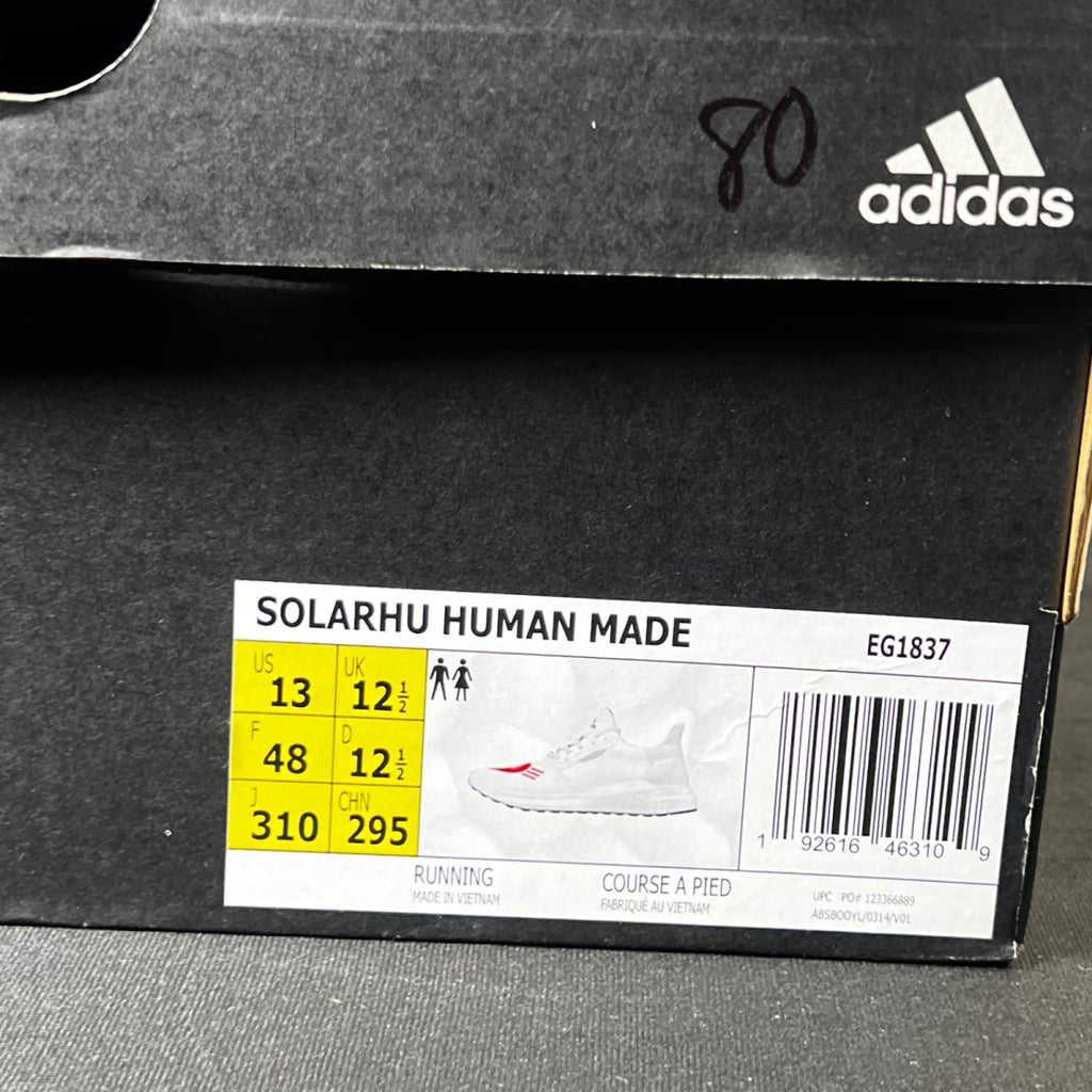 adidas Solar Hu Glide Human Made White Red 13 (Lightly Worn Pre-Owned)adidasWhite/Red/Black - Image 6