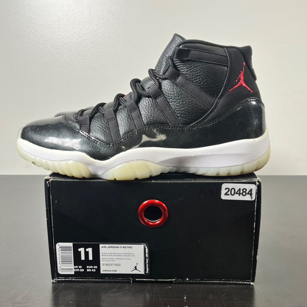 Jordan 11 Retro 72-10 11 (Lightly Worn Pre-Owned)JordanBlack/Gym Red-White-Anthracite - Image 3