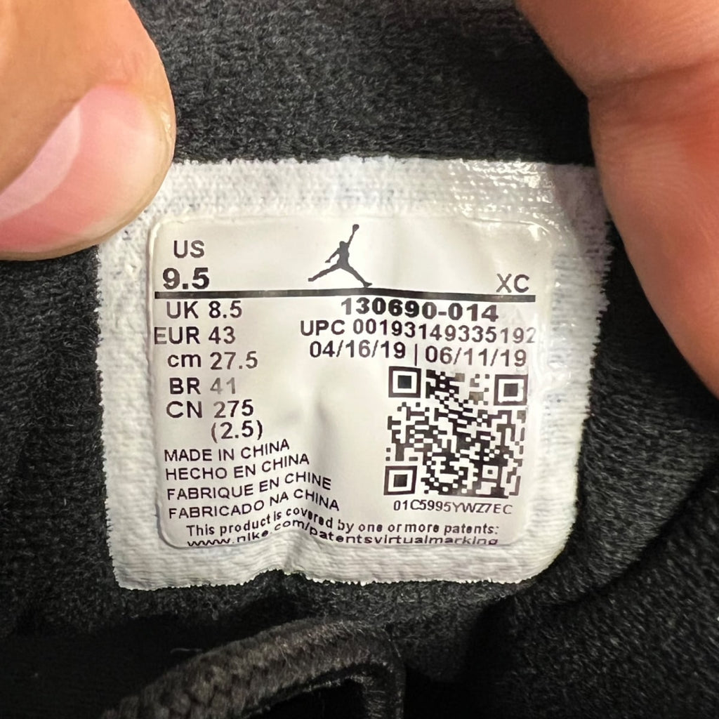 Jordan 12 Retro Black Game Royal 9.5 (Heavily Worn Pre-Owned)JordanBlack/Game Royal-Black - Image 7