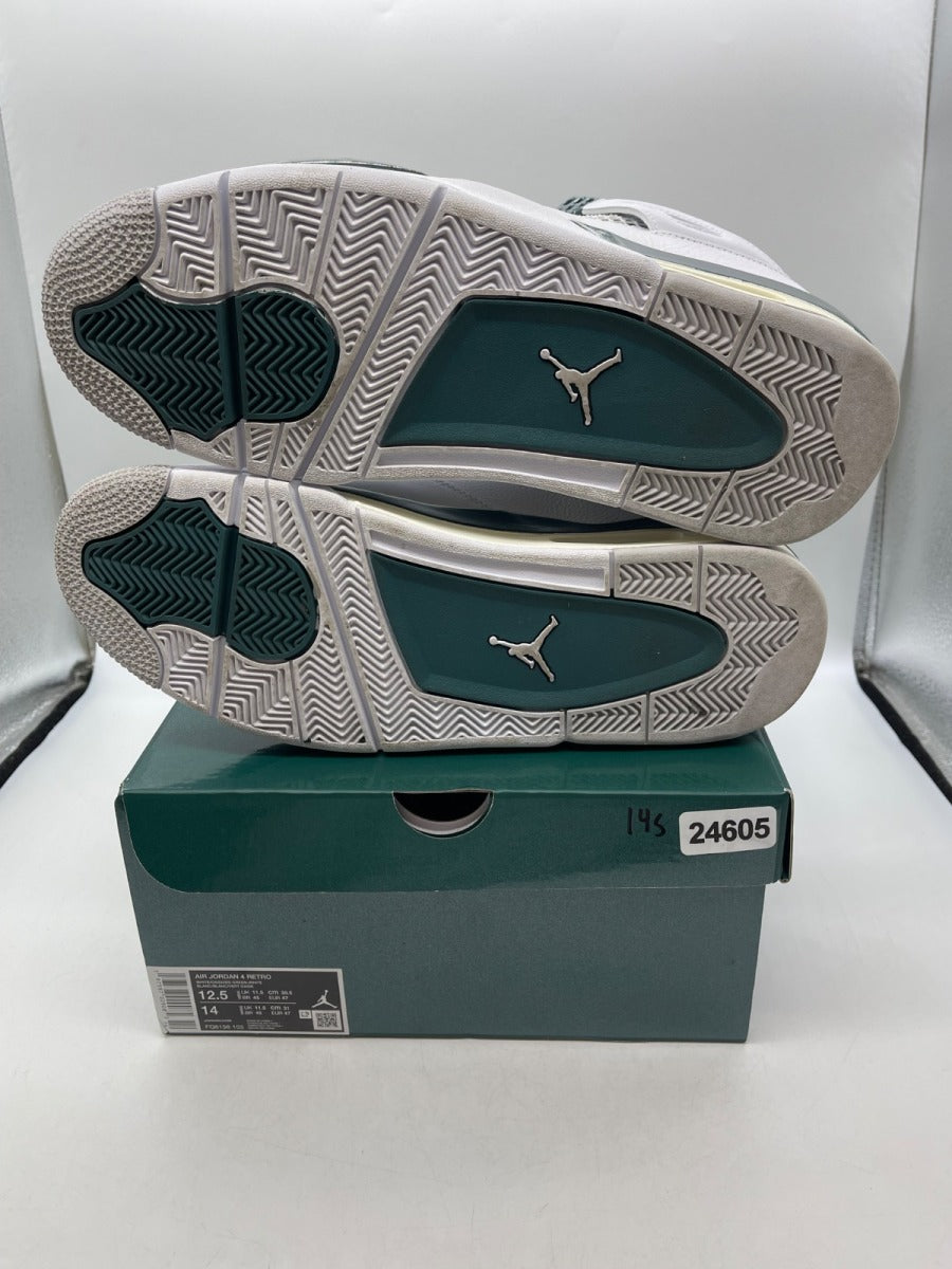 Jordan 4 Retro Oxidized Green 12.5 (Moderately Worn Pre-Owned)JordanWhite/Oxidized Green/White/Neutral Grey - Image 7