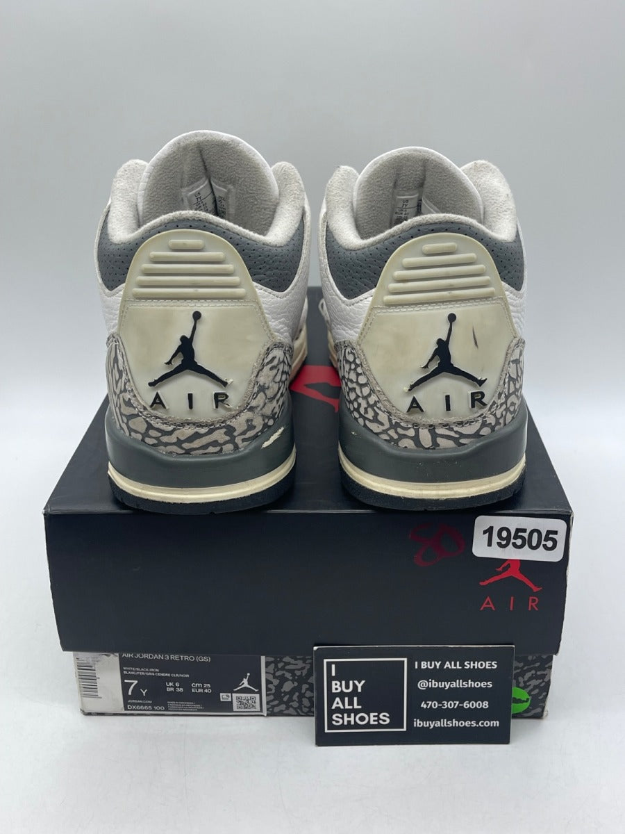 Jordan 3 Retro Hide N' Sneak (GS) 7Y (Moderately Worn Pre-Owned) - Image 3