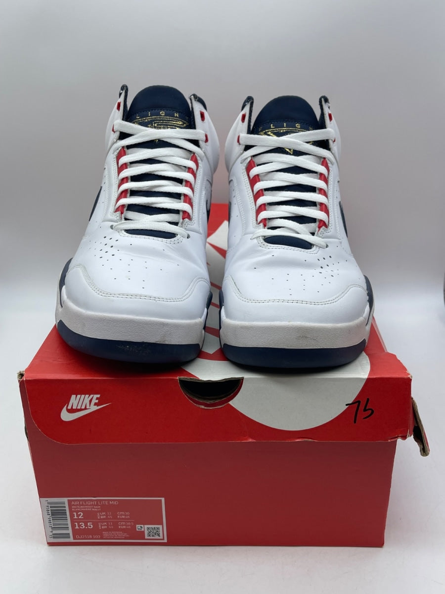 Nike Air Flight Lite II Mid Olympic 12 (Moderately Worn Pre-Owned) - Image 2