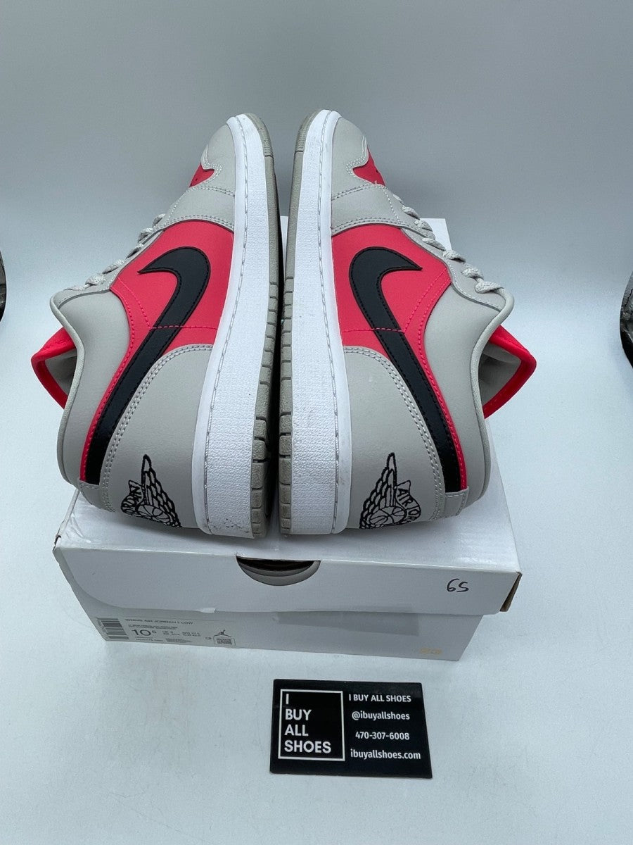 Jordan 1 Retro Low Light Iron Ore Siren Red (Women's) 10.5W (Moderately Worn Pre-Owned) - Image 6