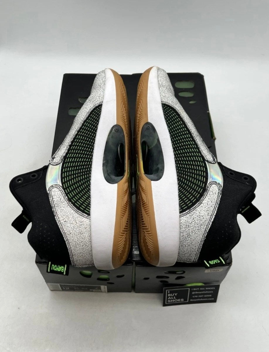 Air Jordan XXXV Bayou Boys 12 (Moderately Worn Pre-Owned)JordanWhite/Black/Gum Light Brown/Lime Blast - Image 7
