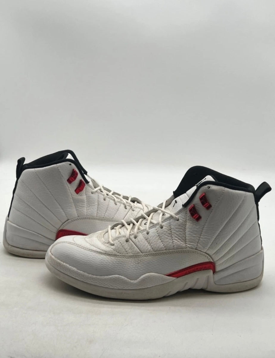 Jordan 12 Retro Twist 11 (Heavily Worn Pre-Owned)JordanWhite/Black-University Red - Image 1