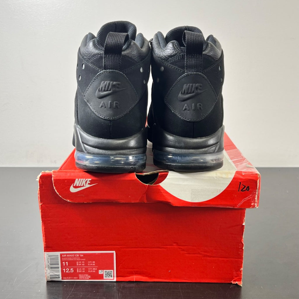 Nike Air Max 2 CB '94 Triple Black 11 (Lightly Worn Pre-Owned)NikeBlack/Black-Black - Image 4