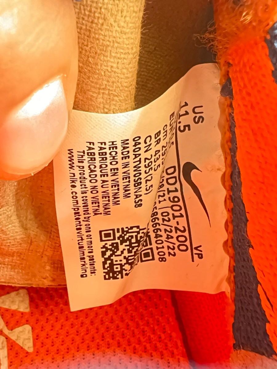 Nike Spark Flyknit Tan Total Orange 11.5 (Lightly Worn Pre-Owned)NikeHemp/College Navy-Total Orange - Image 9