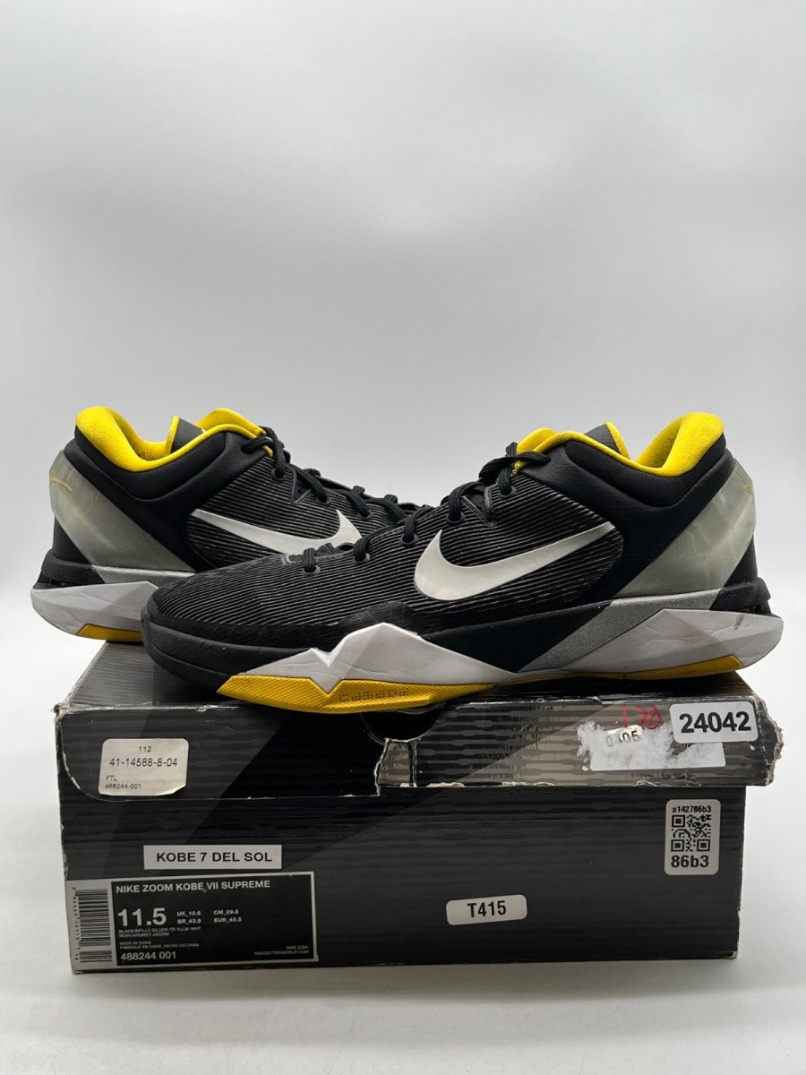 Nike Kobe 7 Black White Del Sol 11.5 (Lightly Worn Pre-Owned)NikeBlack/White-Del Sol - Image 1