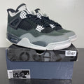 Jordan 4 Retro Fear (2024) 10 (Moderately Worn Pre-Owned)JordanBlack/White/Anthracite/Black/Pure Platinum - Image 1