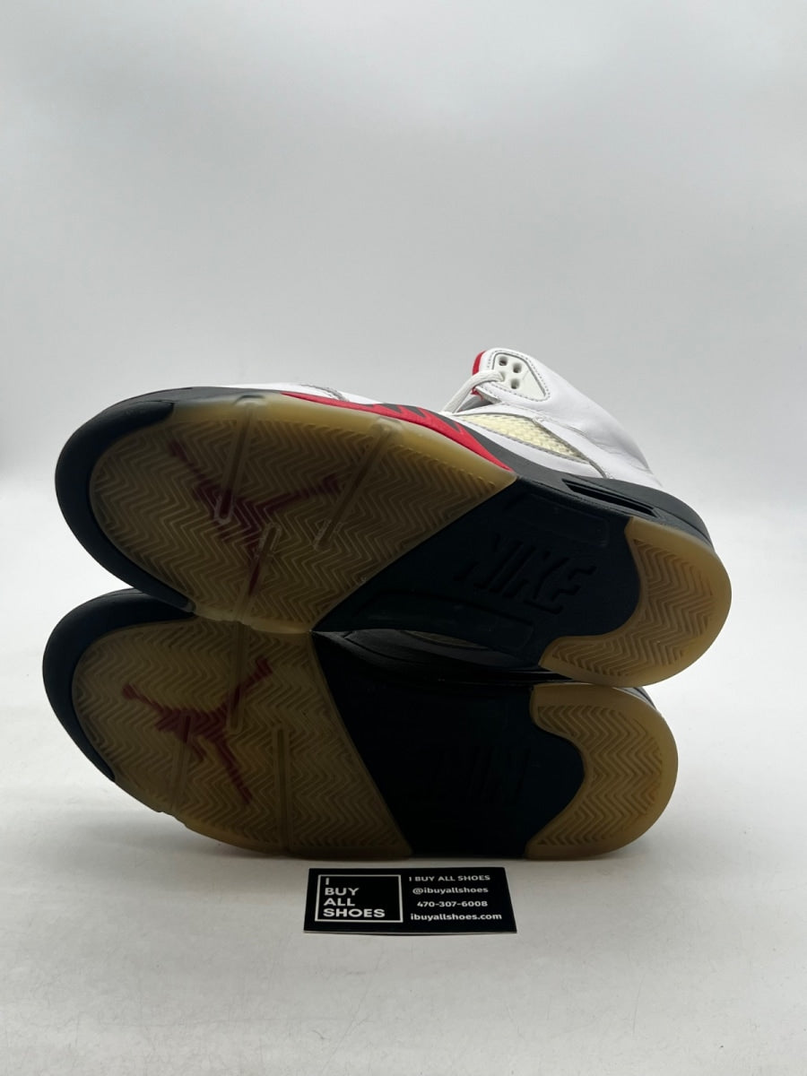 Jordan 5 Retro Fire Red Silver Tongue (2020) 9.5 (Moderately Worn Pre-Owned) - Image 7