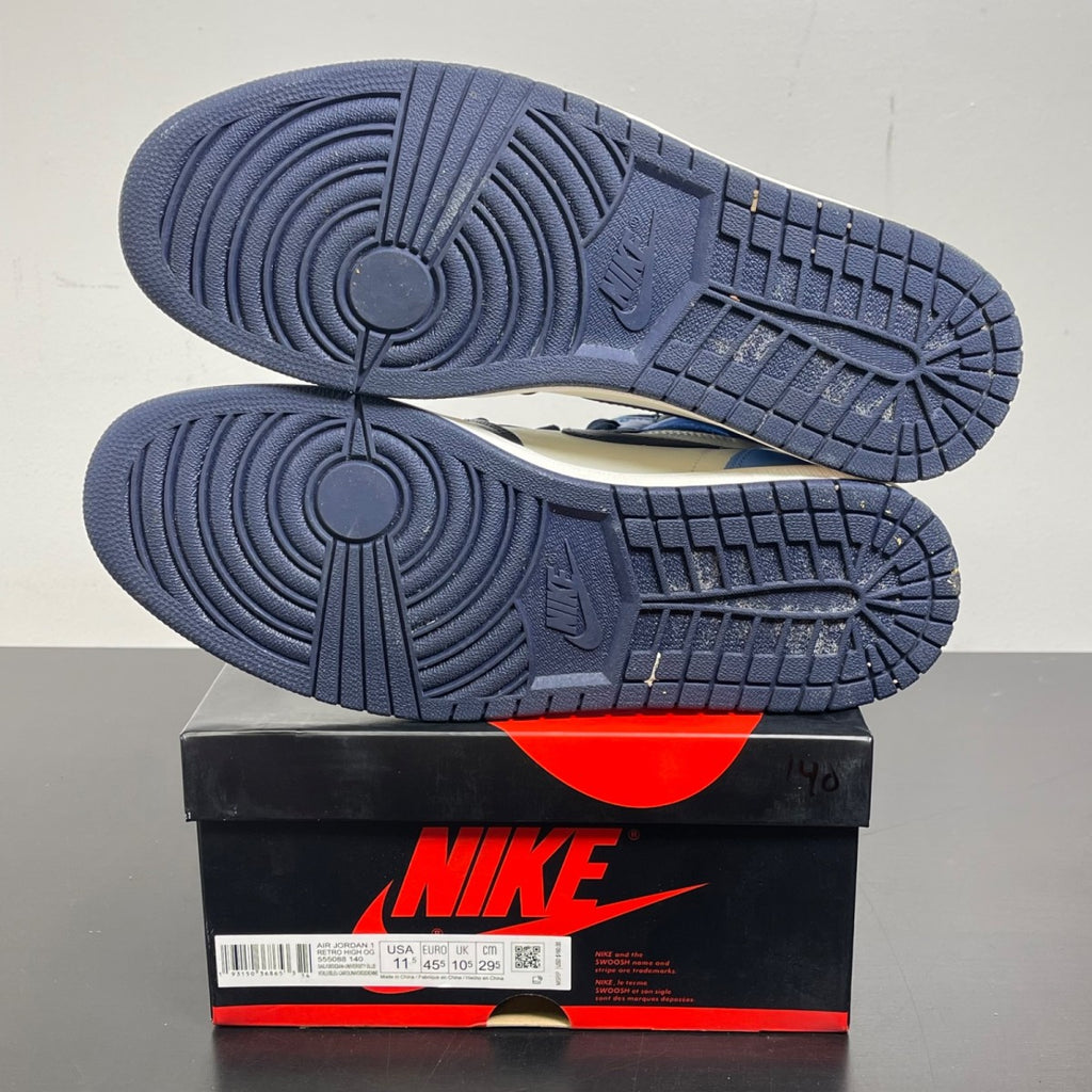 Jordan 1 Retro High Obsidian 11.5 (Moderately Worn Pre-Owned)JordanSail/Obsidian-University Blue - Image 5