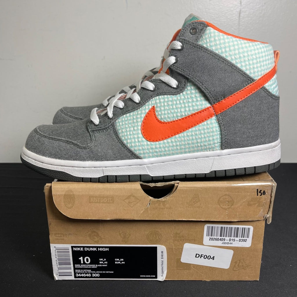 Nike Dunk High 'Dark Army Orange Blaze' (Size 10) - Image 3