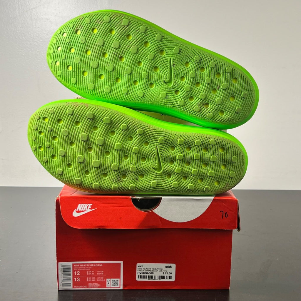 Nike ReactX Rejuven8 Green Strike 12 (Moderately Worn Pre-Owned)NikeGreen Strike/Black-Volt - Image 6