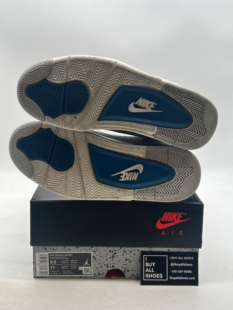 Jordan 4 Retro Military Blue (2024) 9.5 (Lightly Worn Pre-Owned) - Image 8