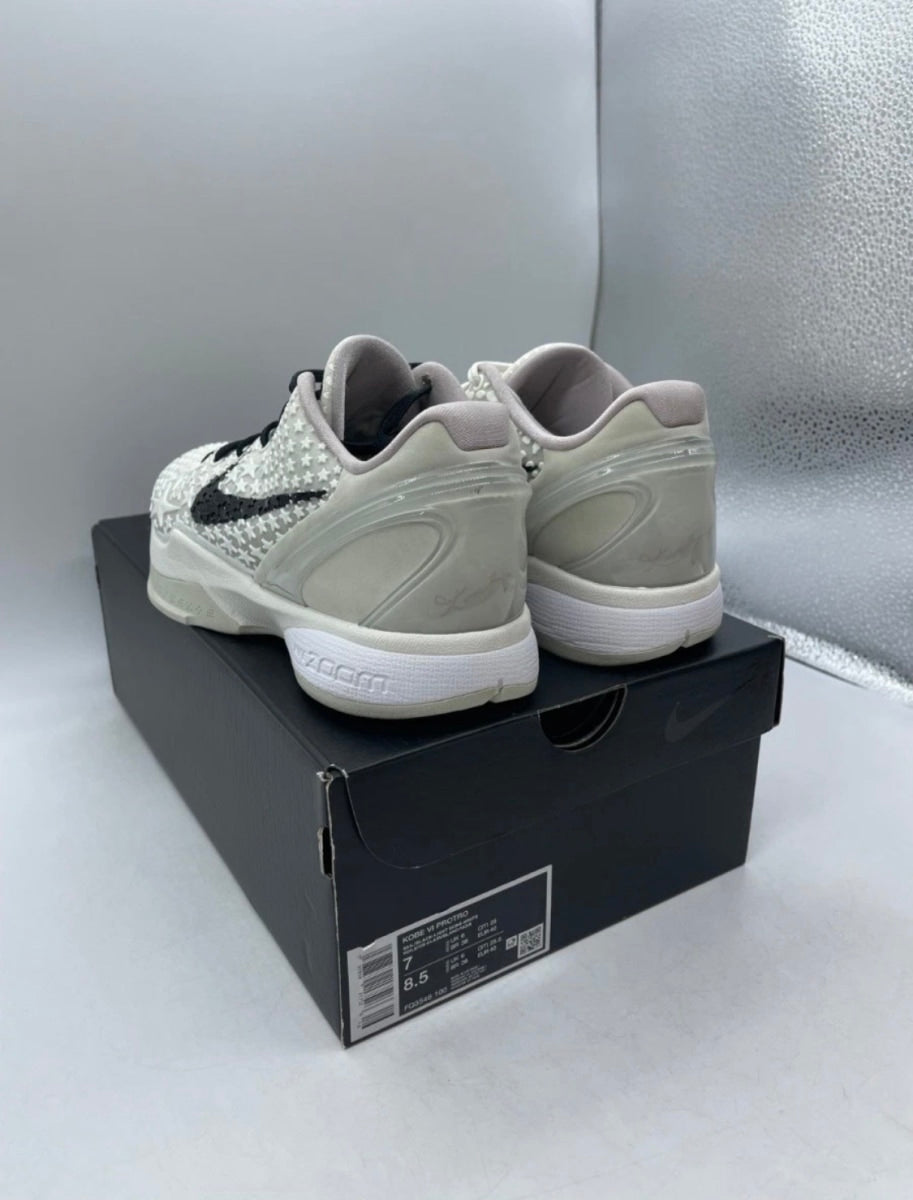 Nike Kobe 6 Protro Sail All-Star 7 (Lightly Worn Pre-Owned)NikeSail/Black/Light Bone/White/Platinum Violet - Image 4