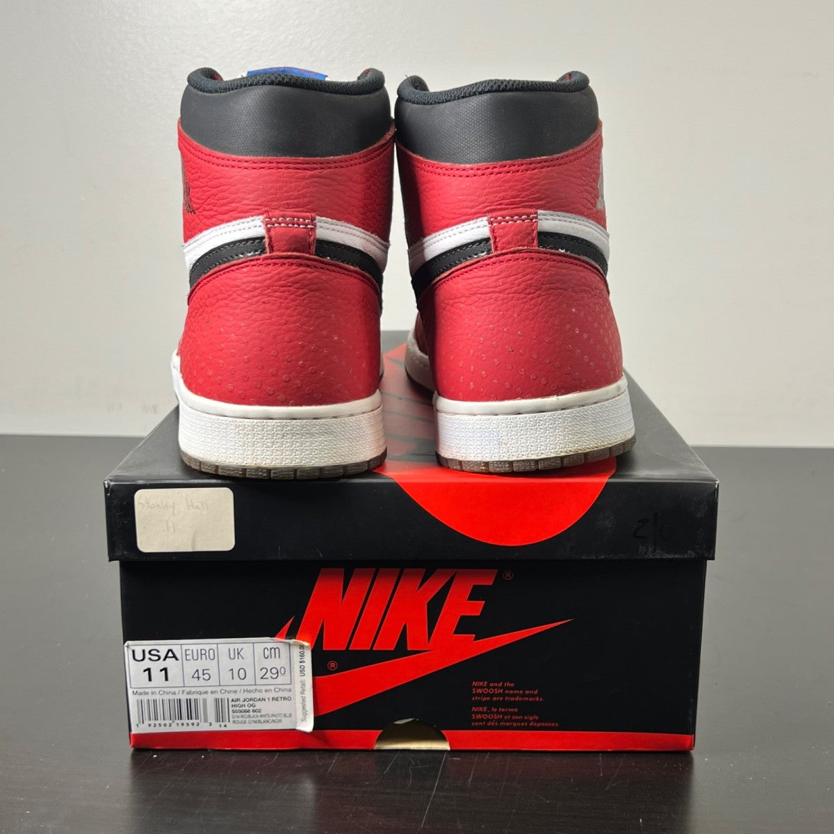Jordan 1 Retro High Spider-Man Origin Story (Size 11) Moderately Worn - Image 4