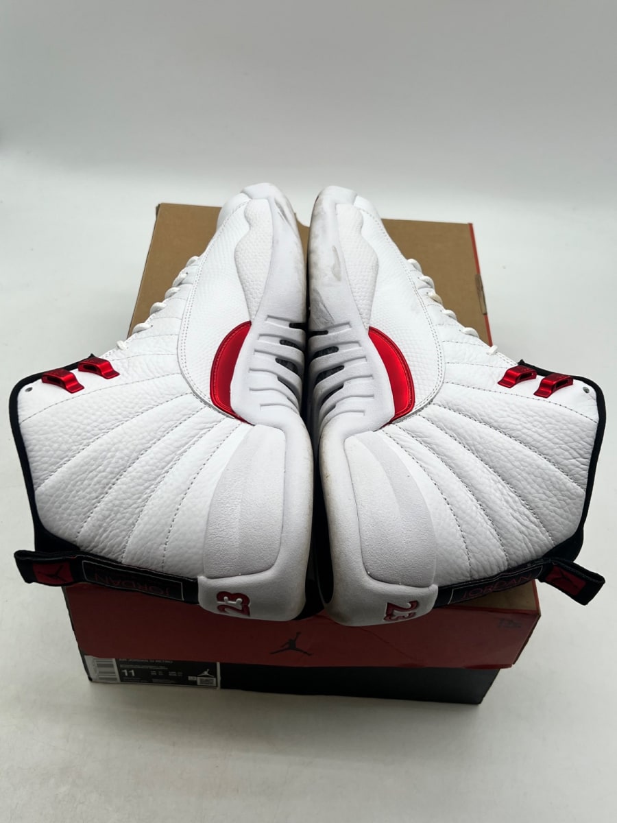 Jordan 12 Retro Twist 11 (Lightly Worn Pre-Owned)JordanWhite/Black-University Red - Image 9