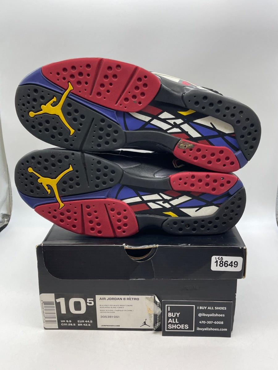 Jordan 8 Retro Playoffs (2013) 10.5 (Heavily Worn Pre-Owned) - Image 7