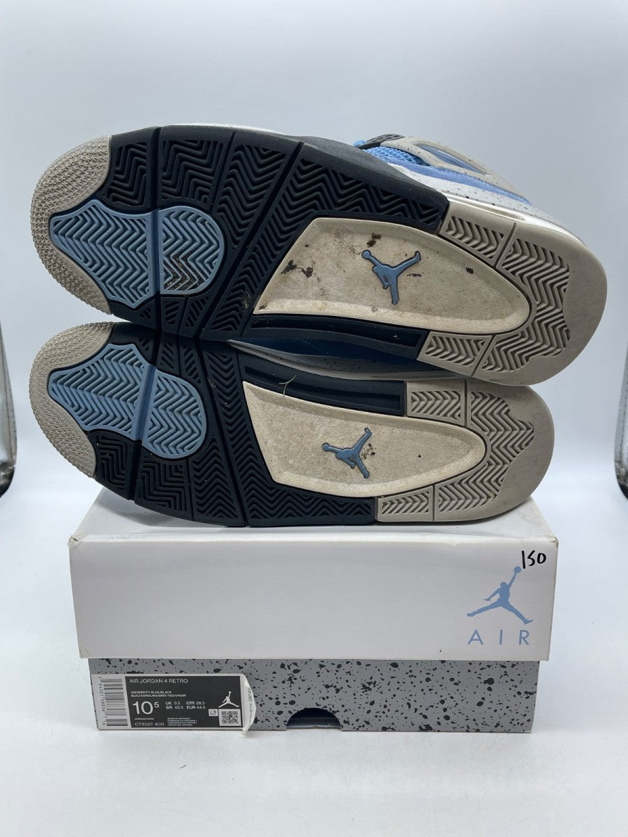 Jordan 4 Retro University Blue 10.5 (Moderately Worn Pre-Owned) - Image 7