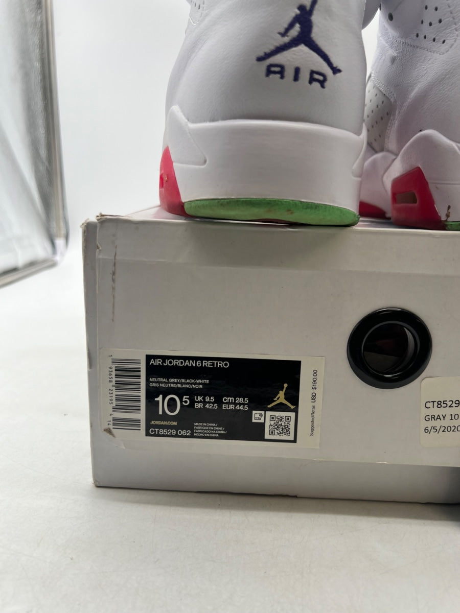 Jordan 6 Retro Hare 10.5 (Moderately Worn Pre-Owned) - Image 6