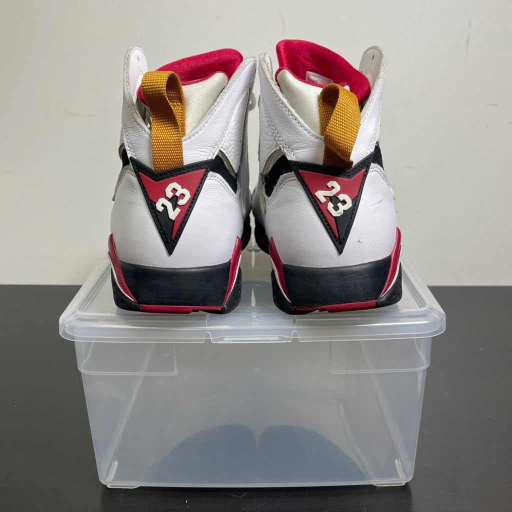 Jordan 7 Retro Cardinal (2022) 10.5 (Moderately Worn Pre-Owned)JordanWhite/Black/Cardinal Red/Chutney - Image 4