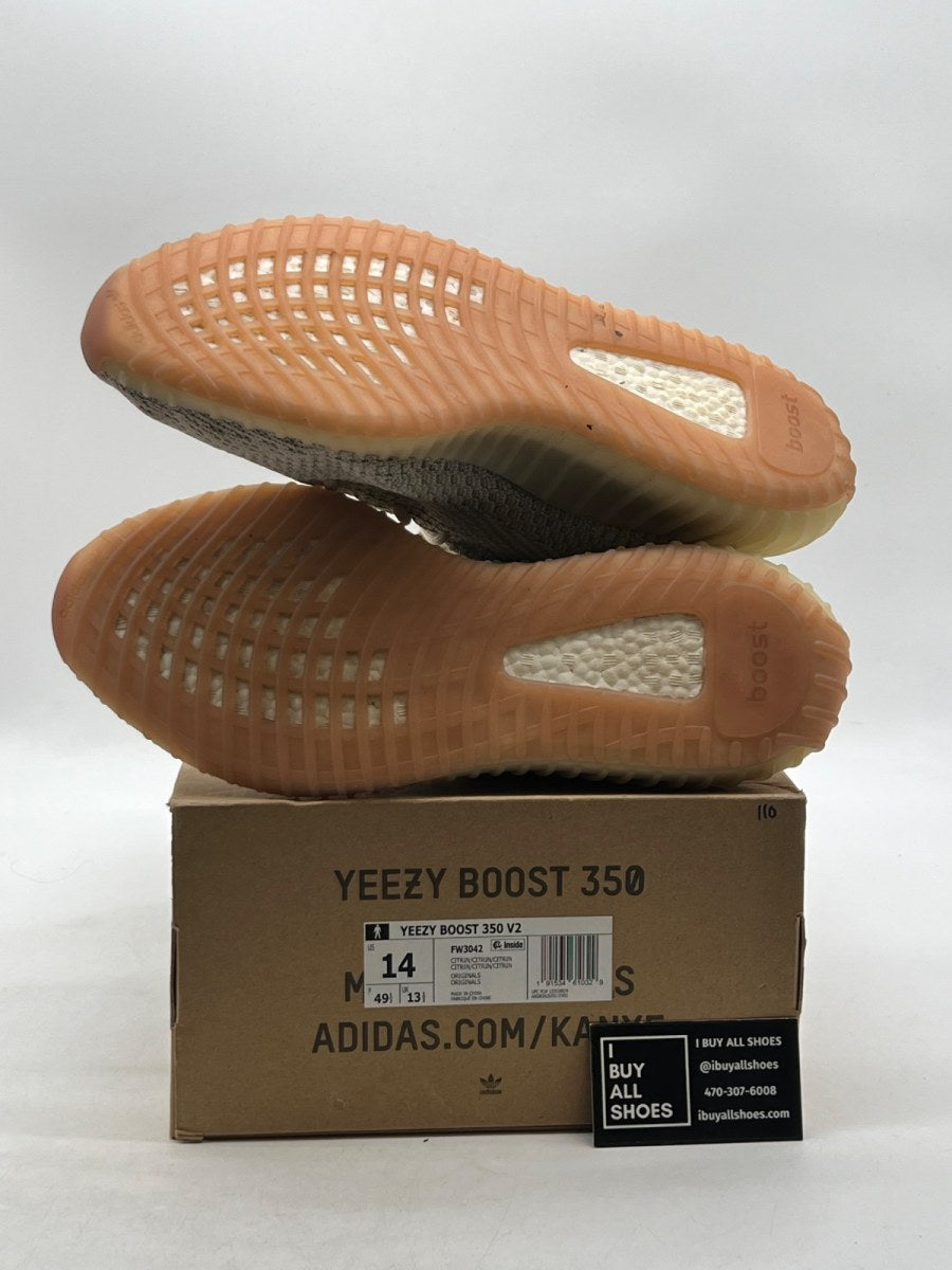 adidas Yeezy Boost 350 V2 Citrin (Non-Reflective) 14 (Moderately Worn Pre-Owned) - Image 8