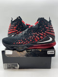 Nike LeBron 17 Infrared 13 (Moderately Worn Pre-Owned)NikeBlack/University Red-White - Image 1