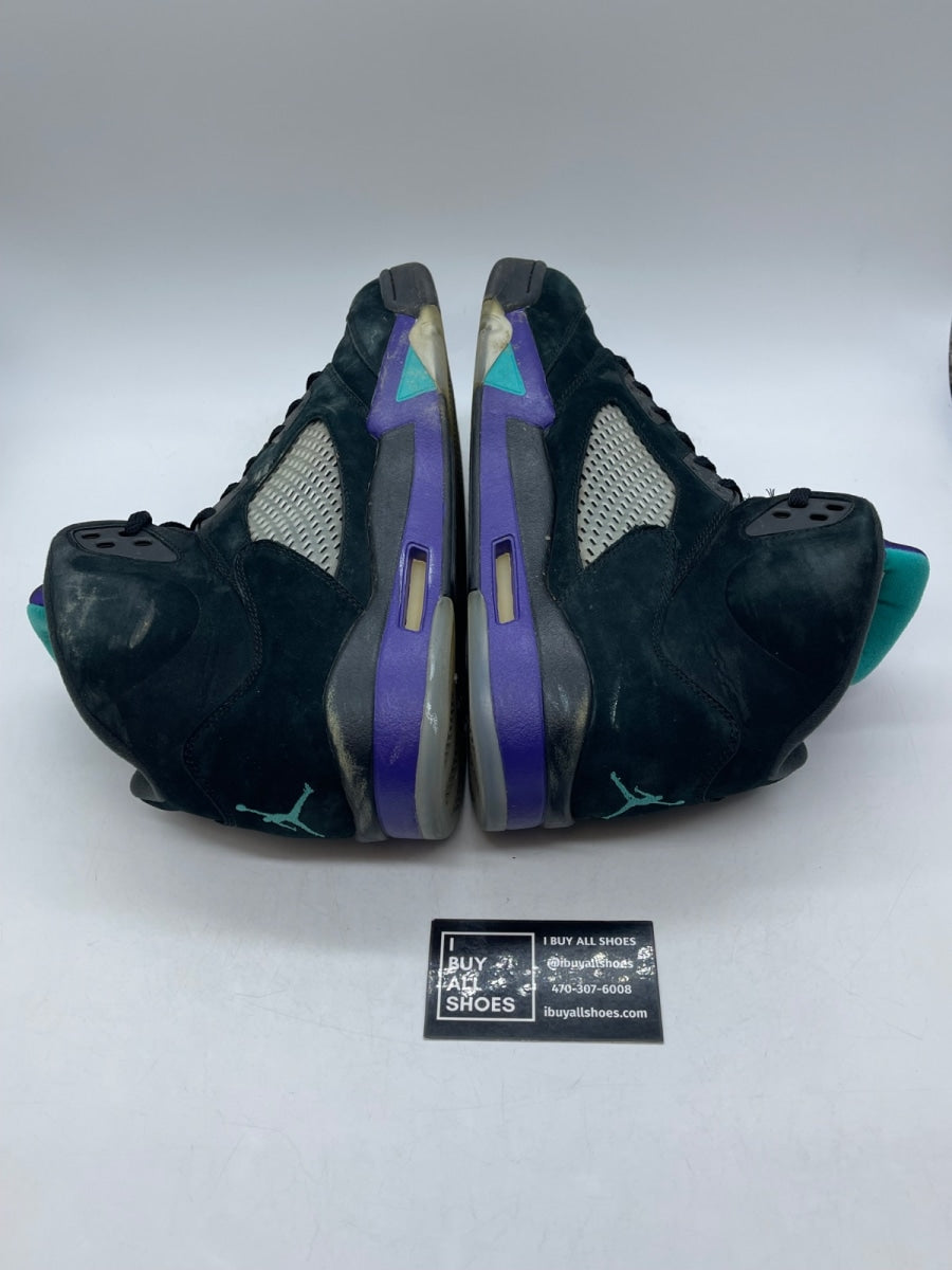 Jordan 5 Retro Black Grape (2013) 13 (Heavily Worn Pre-Owned) - Image 6