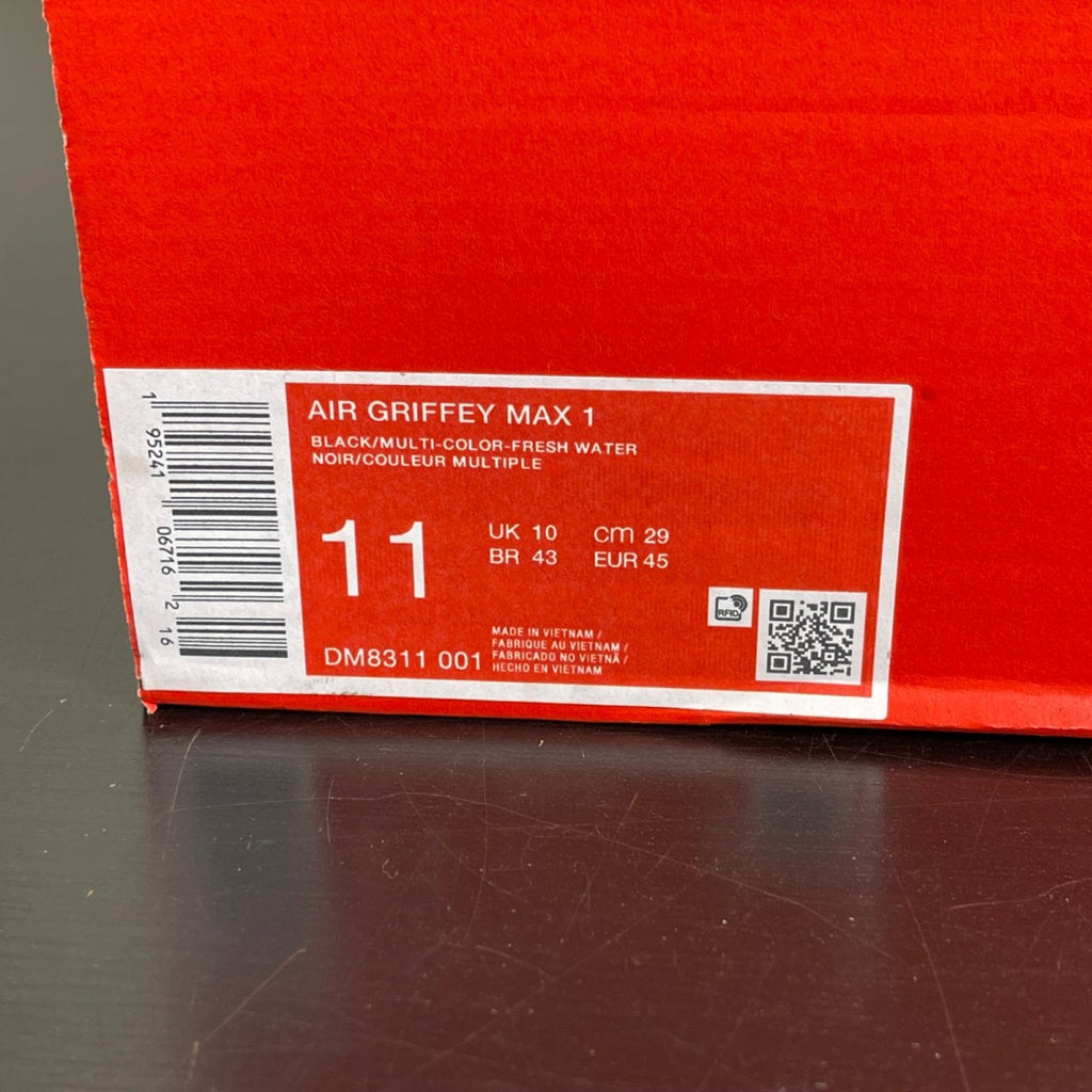 Nike Air Griffey Max 1 Freshwater (2021/2025) 11 (Moderately Worn Pre-Owned)NikeBalck/Multi-Color-Fresh Water - Image 7