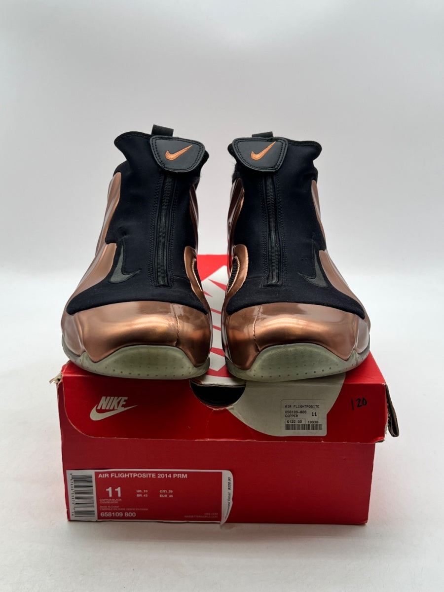 Nike Air Flightposite Copper (2014) 11 (Lightly Worn Pre-Owned)NikeCopper/Black - Image 2