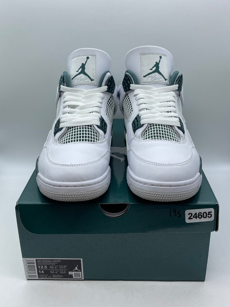 Jordan 4 Retro Oxidized Green 12.5 (Moderately Worn Pre-Owned)JordanWhite/Oxidized Green/White/Neutral Grey - Image 2