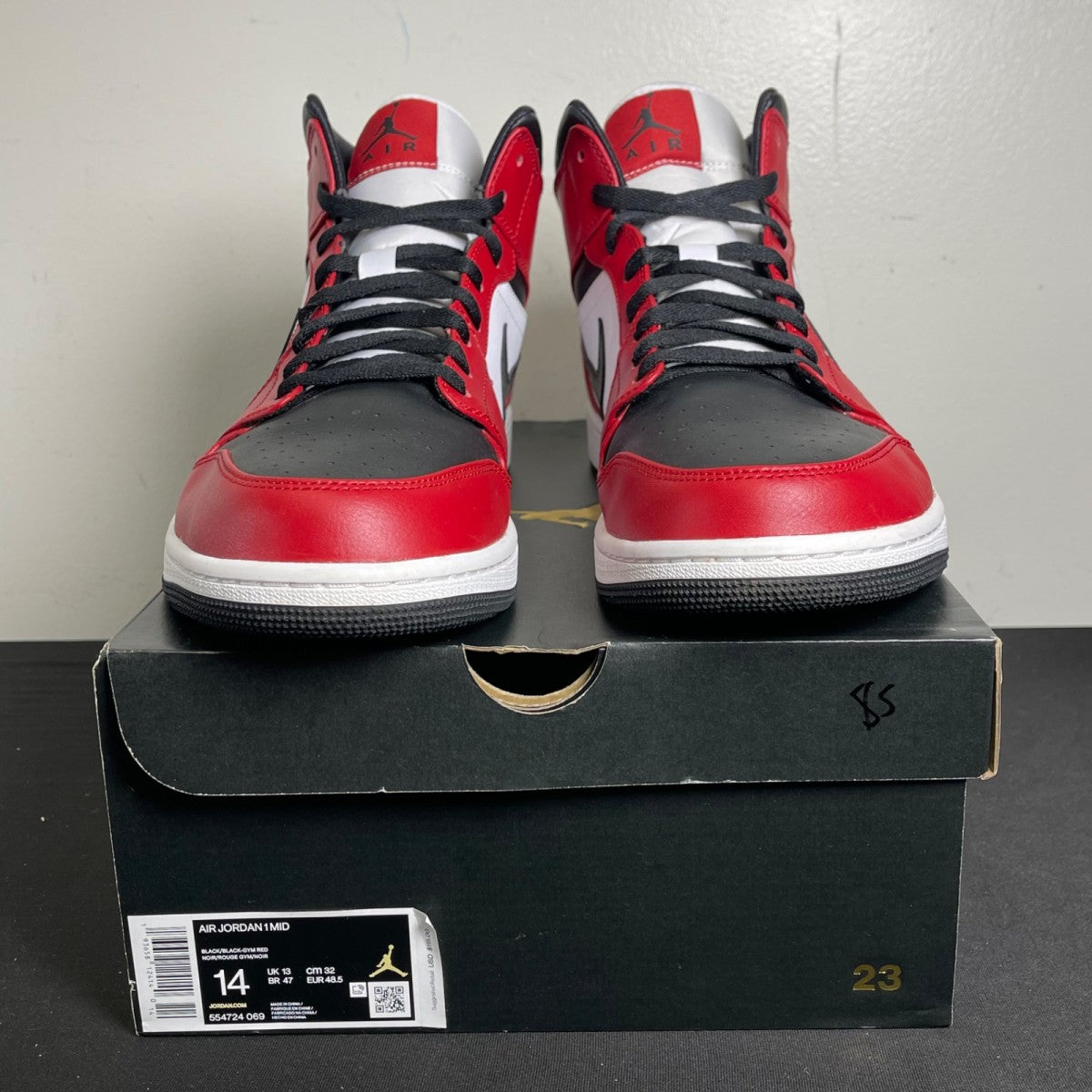 Jordan 1 Mid Chicago Toe (Size 14) - Image 2