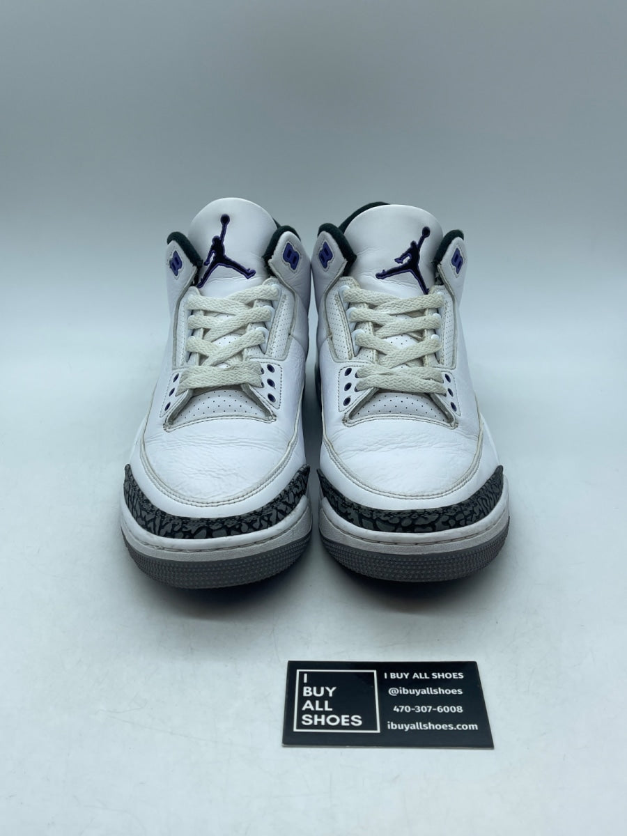 Jordan 3 Retro Dark Iris 11.5 (Moderately Worn Pre-Owned) - Image 2