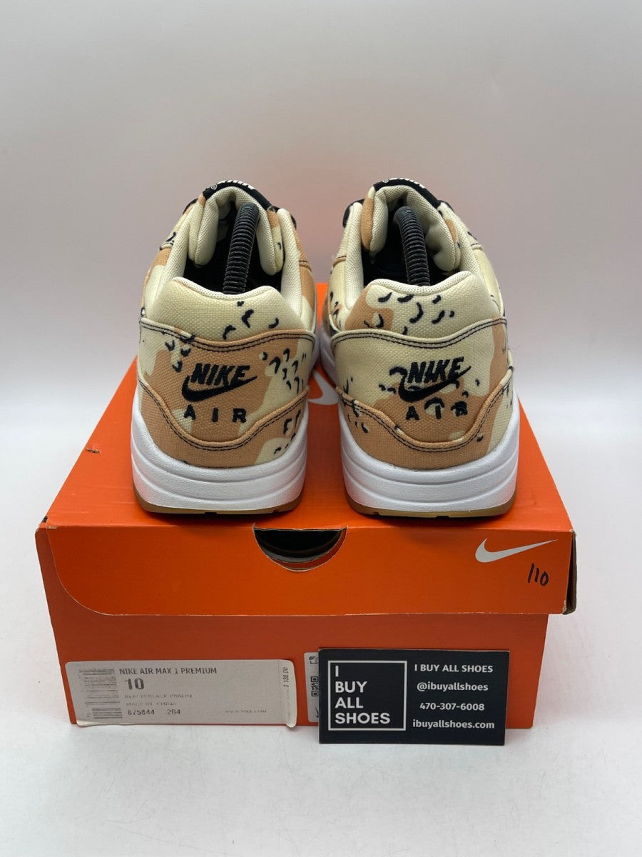 Nike Air Max 1 Premium 'Beach Camo' 10 (Moderately Worn Pre-Owned) - Image 3