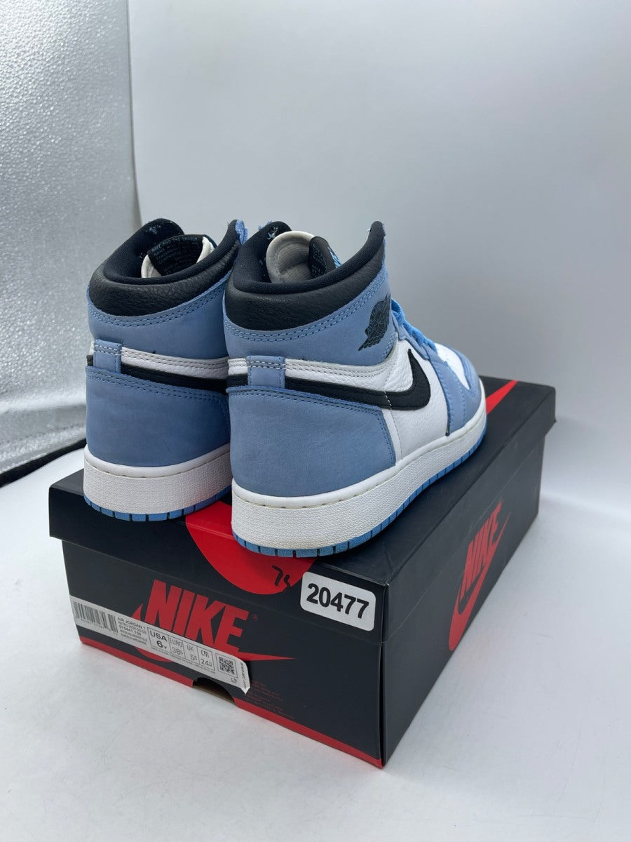 Jordan 1 Retro High OG University Blue (GS) 6Y (Moderately Worn Pre-Owned) - Image 5