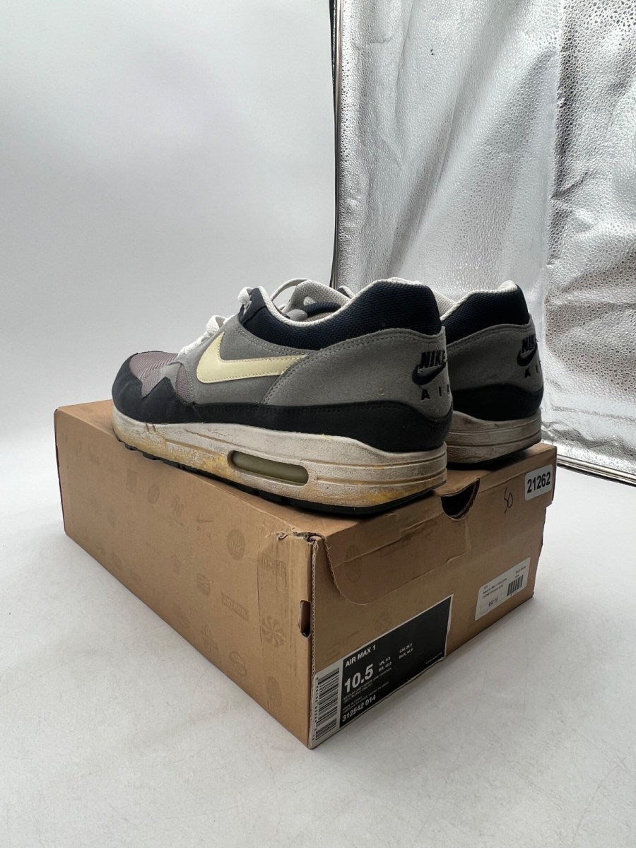 Nike Air Max 1 'Dark Grey Obsidian' 10.5 (Moderately Worn Pre-Owned) - Image 6