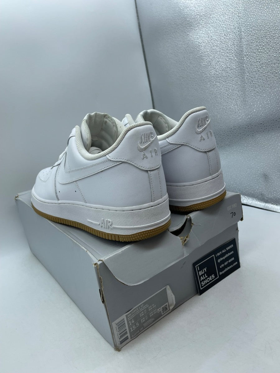 Nike Air Force 1 Low '07 White Gum 14 (Moderately Worn Pre-Owned) - Image 4