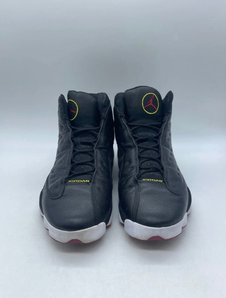 Jordan 13 Retro Playoffs (2011) 14 (Heavily Worn Pre-Owned)JordanBlack/Varsity Red-White-Vibrant Yellow - Image 2