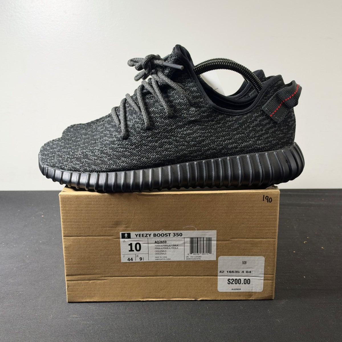 adidas Yeezy Boost 350 Pirate Black (2015) (Size 10) - Image 3