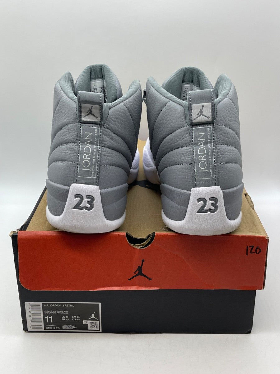 Jordan 12 Retro Stealth 11 (Moderately Worn Pre-Owned)JordanStealth/White/Cool Grey - Image 3