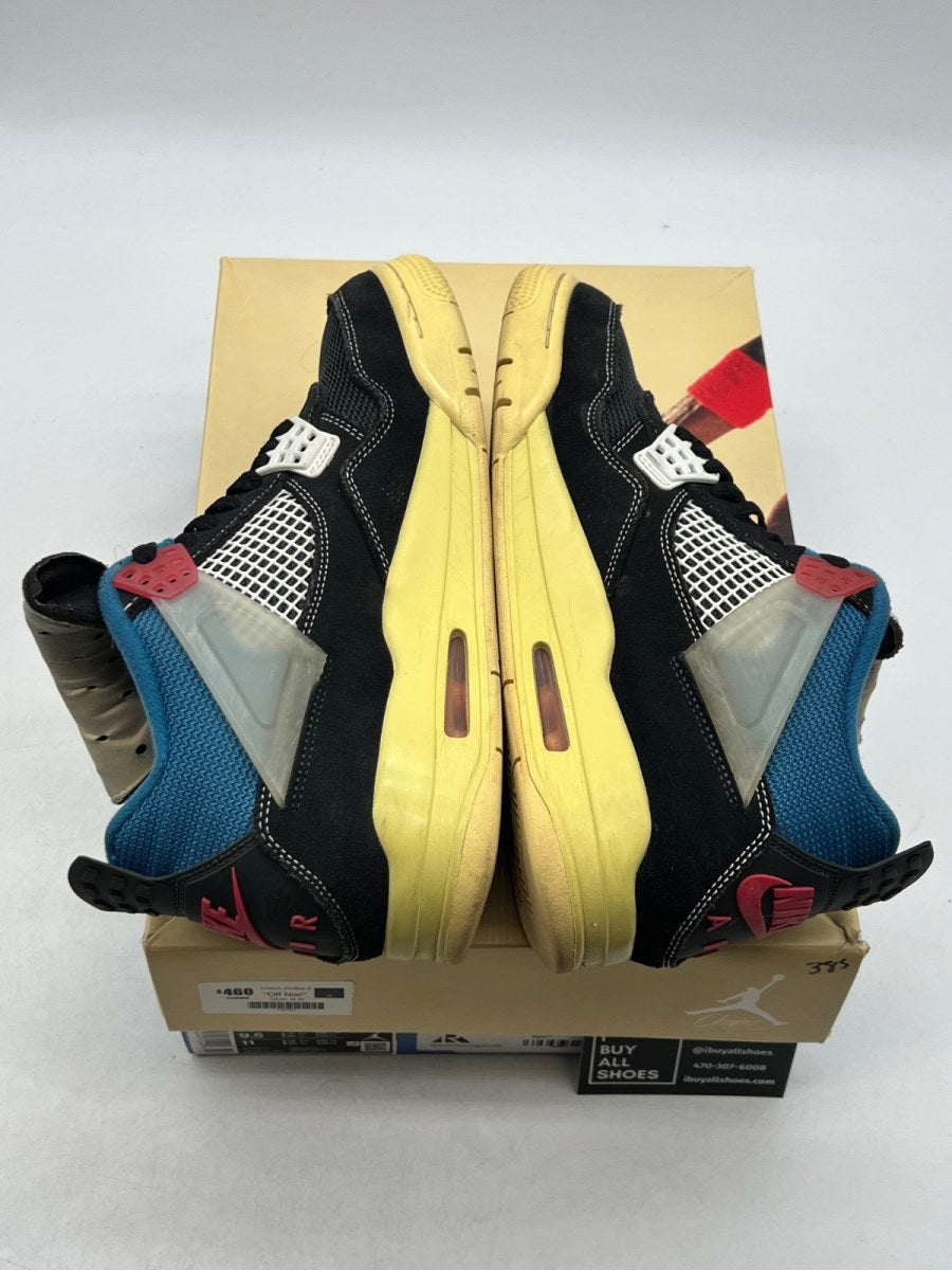 Jordan 4 Retro Union Off Noir 9.5 (Lightly Worn Pre-Owned) - Image 7