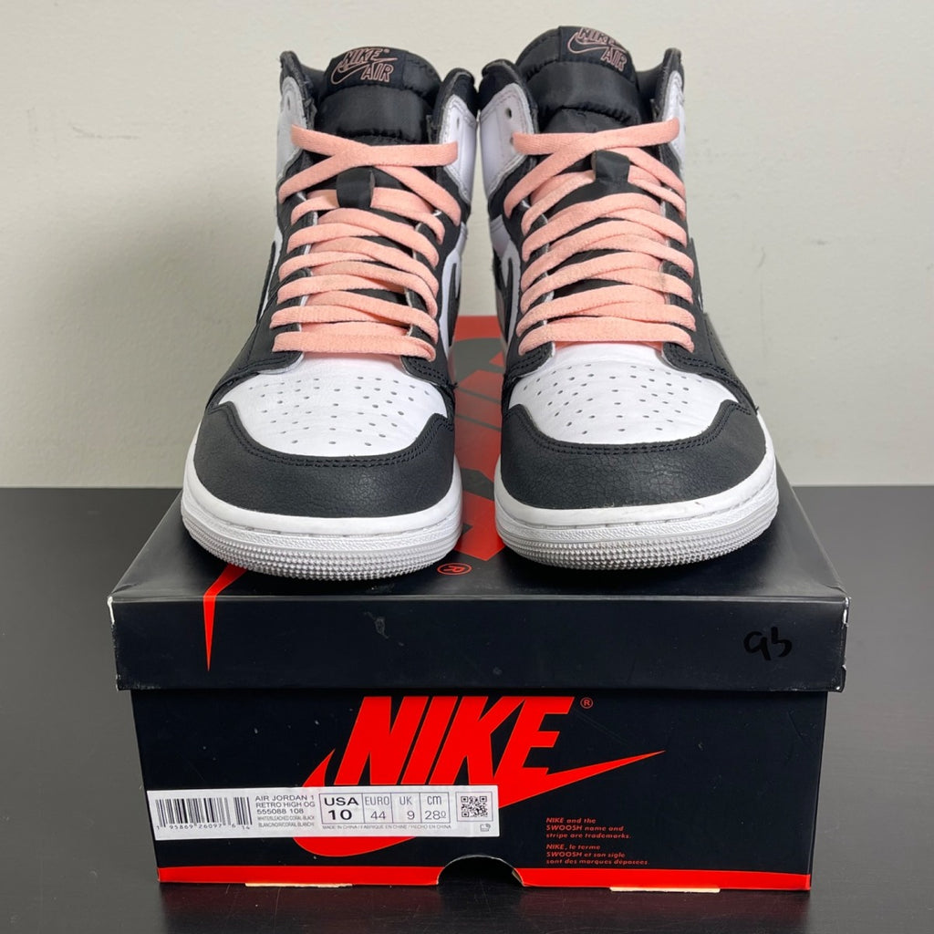 Jordan 1 Retro High OG Bleached Coral 10 (Moderately Worn Pre-Owned)JordanWhite/Black/Grey Fog/Bleached Coral - Image 2