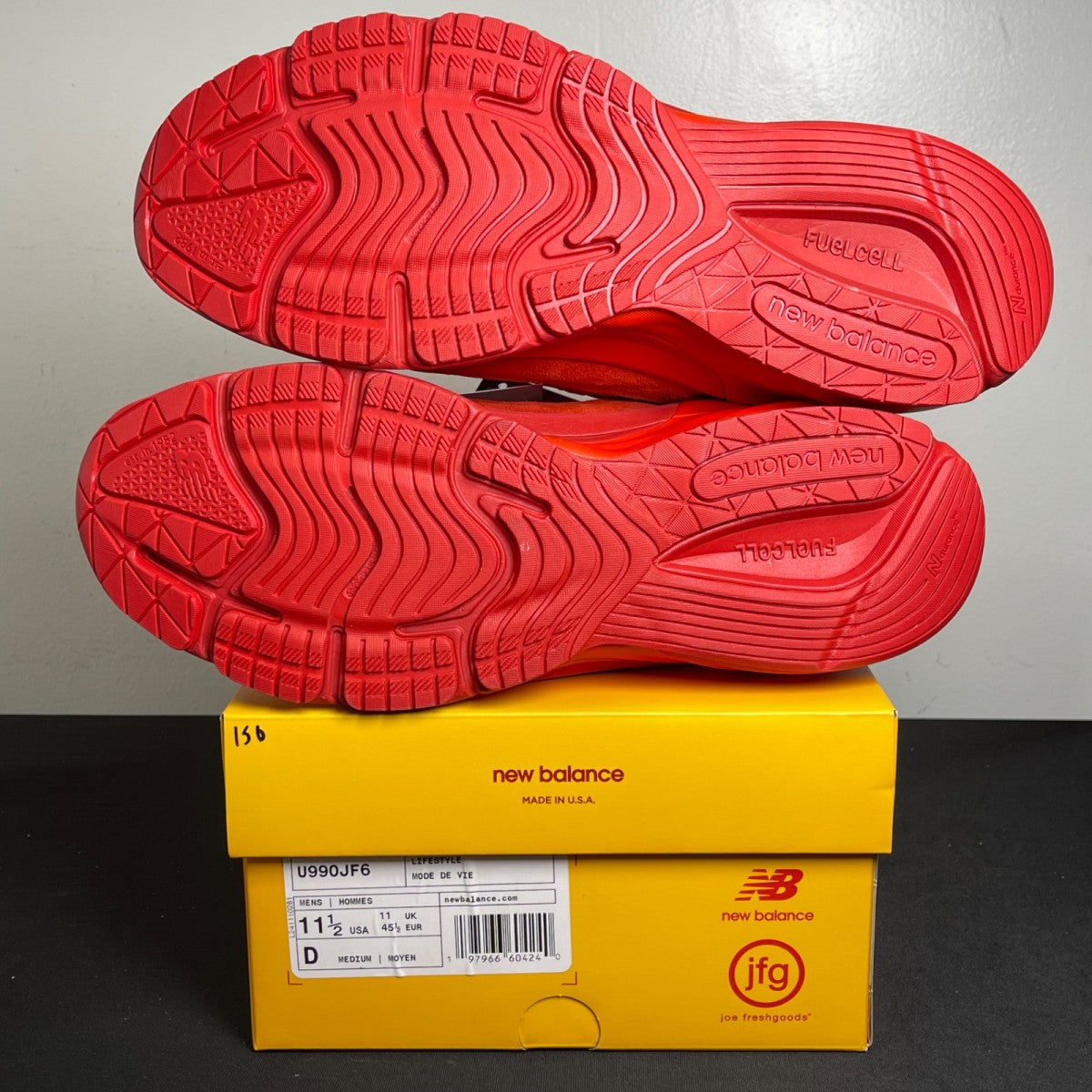 New Balance 990v6 MiUSA Joe Freshgoods Paris Red (Size 11.5) - Image 5