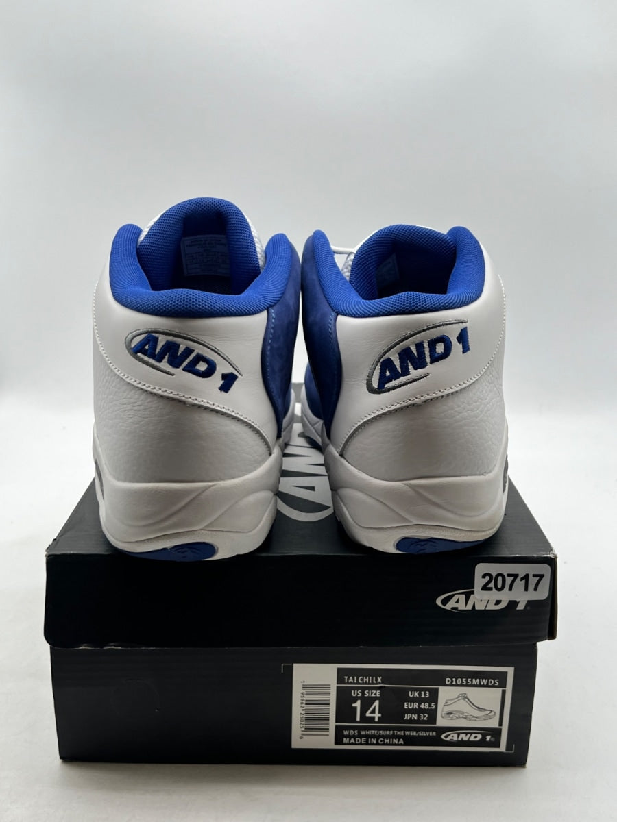And1 Tai Chi White Navy Blue Silver Grey 14 (Lightly Worn Pre-Owned) - Image 3