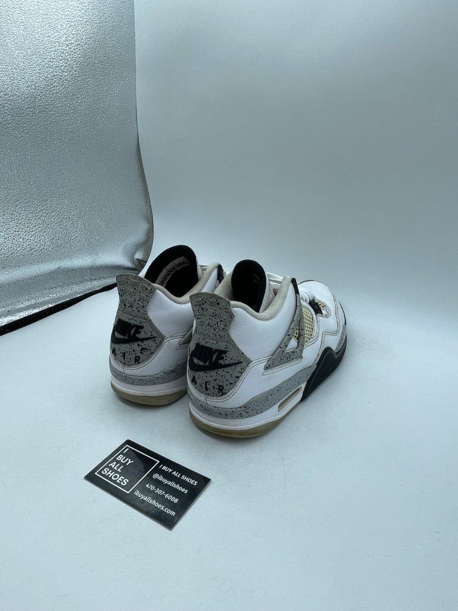 Jordan 4 Retro White Cement (2016) 8.5 (Moderately Worn Pre-Owned) - Image 5