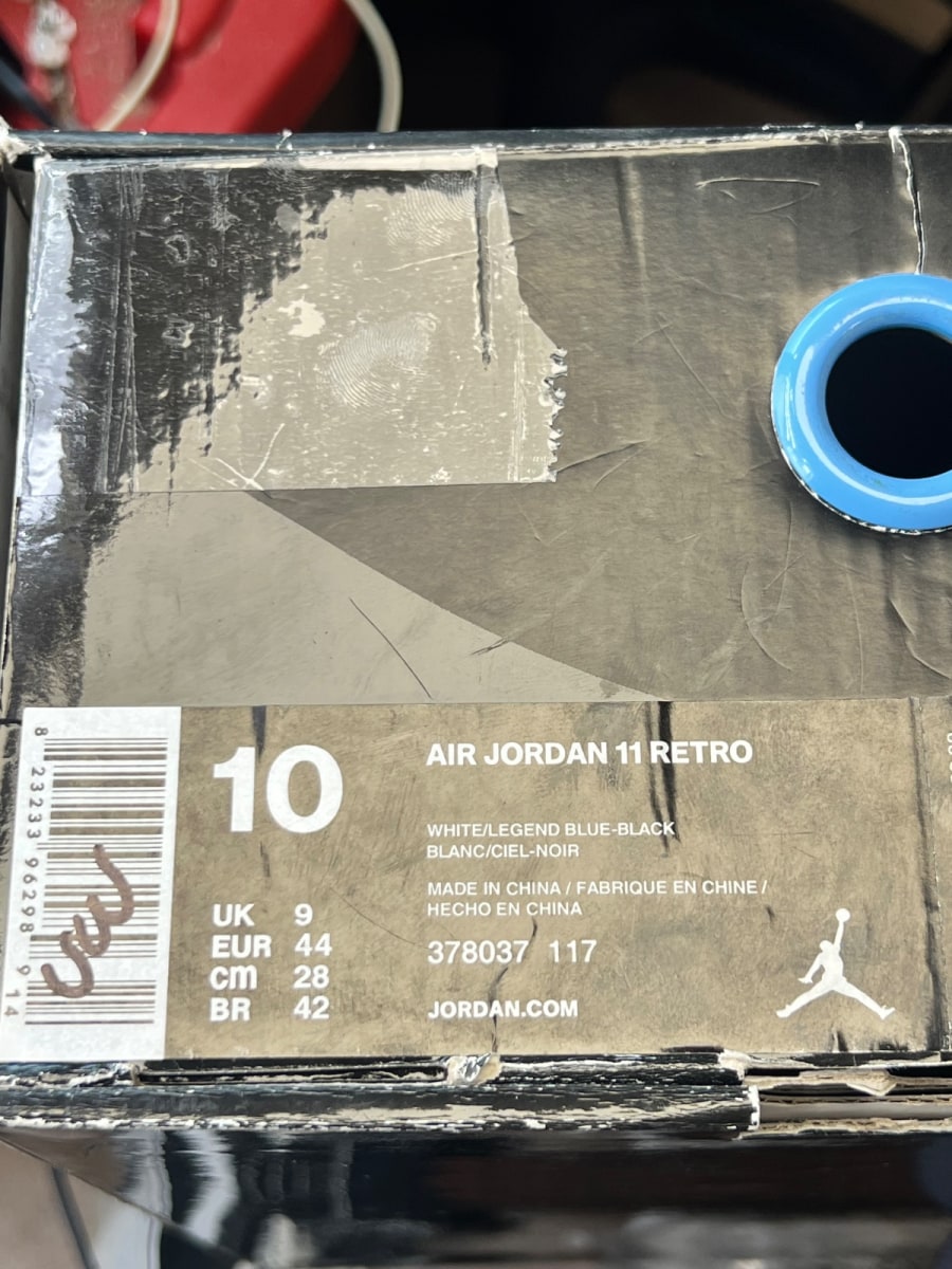 Jordan 11 Retro Legend Blue (2014) 10 (Heavily Worn Pre-Owned) - Image 9