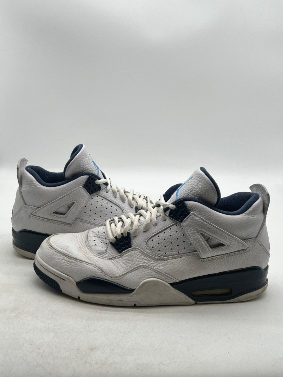 Jordan 4 Retro Columbia (2015) 12 (Moderately Worn Pre-Owned)JordanWhite/Legend Blue-Midnight Navy - Image 1