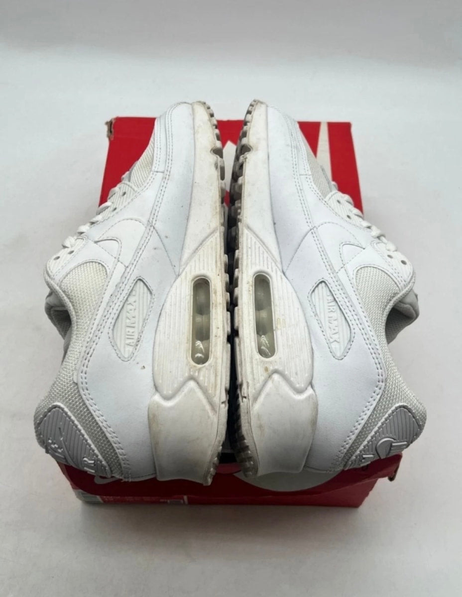 Nike Air Max 90 Recraft Triple White 10.5 (Heavily Worn Pre-Owned)NikeWhite/White-White-Wolf Grey - Image 7