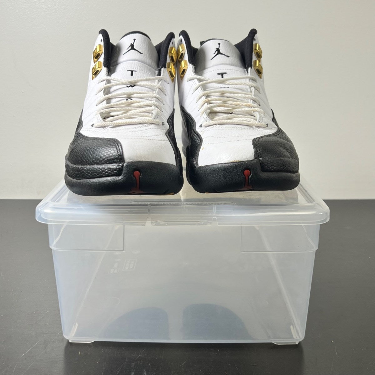 Jordan 12 Retro Taxi (2013) 9.5 (Moderately Worn Pre-Owned)JordanWhite/Black-Taxi - Image 2