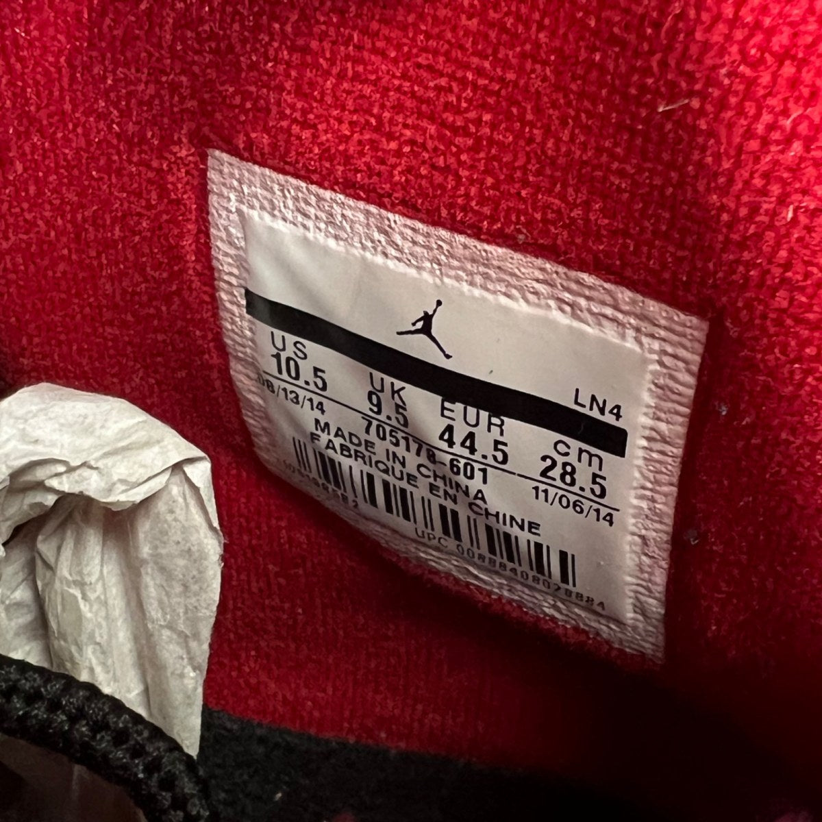 Jordan 10 Retro Bulls Over Broadway 10.5 (Moderately Worn Pre-Owned)JordanGym Red/Black-Wolf Grey - Image 7